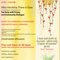 After Hardship There Is Ease: a Community Tea Party to Celebrate Resilience & Healing