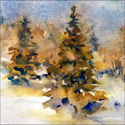 Painting Trees in Watercolor