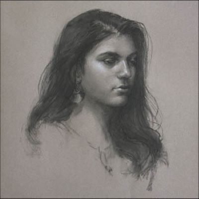 Charcoal Portraits from a Photo Reference
