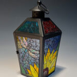 Decorating a Glass Mosaic Lantern