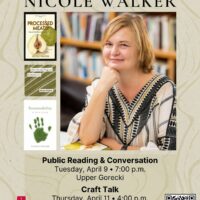 Poet & Essayist, Nicole Walker Public Reading & Conversation