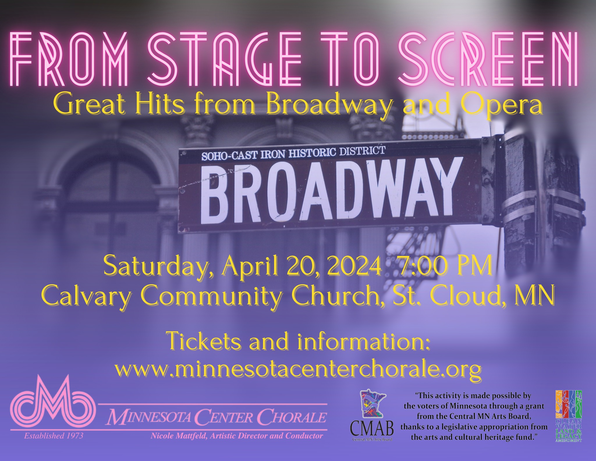 From Stage to Screen: Great Hits from Broadway & Opera!